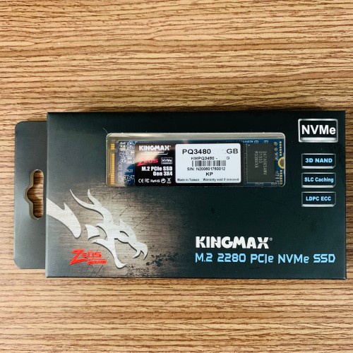 Ổ cứng SSD Kingmax Zeus PQ3480 M.2 2280 PCIe NVMe Gen 3x4 - Hàng Chính Hãng