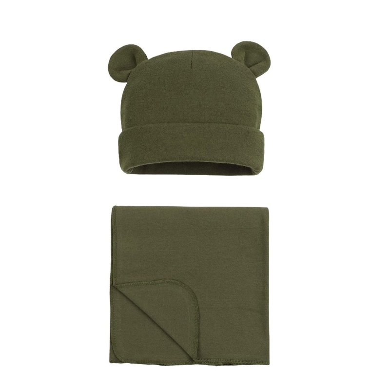 Chăn Quấn + Nón + Khăn Tắm Cho Bé Sơ Sinh