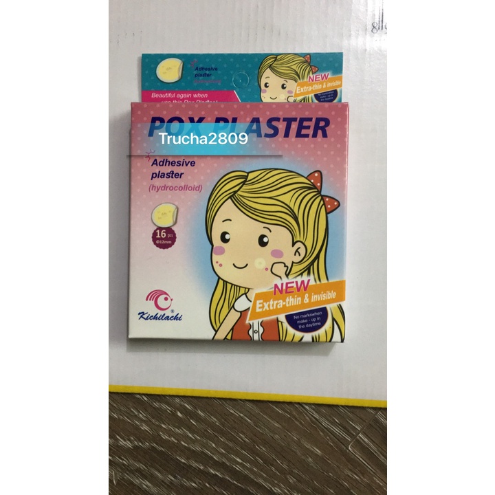 Miếng dán mụn Pox Plaster (hộp 16 miếng dán)