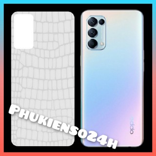 [Mã ELMS10 giảm 6% đơn 50K] Dán ppf Oppo Reno 5 4G - 5G , RENO 4 , RENO 4 PRO Vân da cá sấu không full viền trong suốt