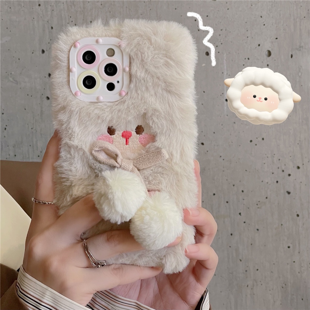 Ốp điện thoại TPU dẻo gắn thú bông hoạt hình cho iPhone Case 13 Pro Max 13 Pro 13 12 Pro Max 12 Pro 12 11 Pro Max 11 XS Max XR X