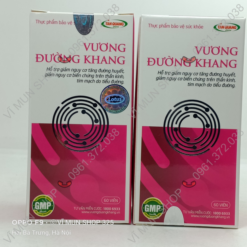 Vương Đường Khang lọ 60 viên - Giúp hỗ trợ giảm tê bì, đau nhức, châm chích chân tay do tiểu đường