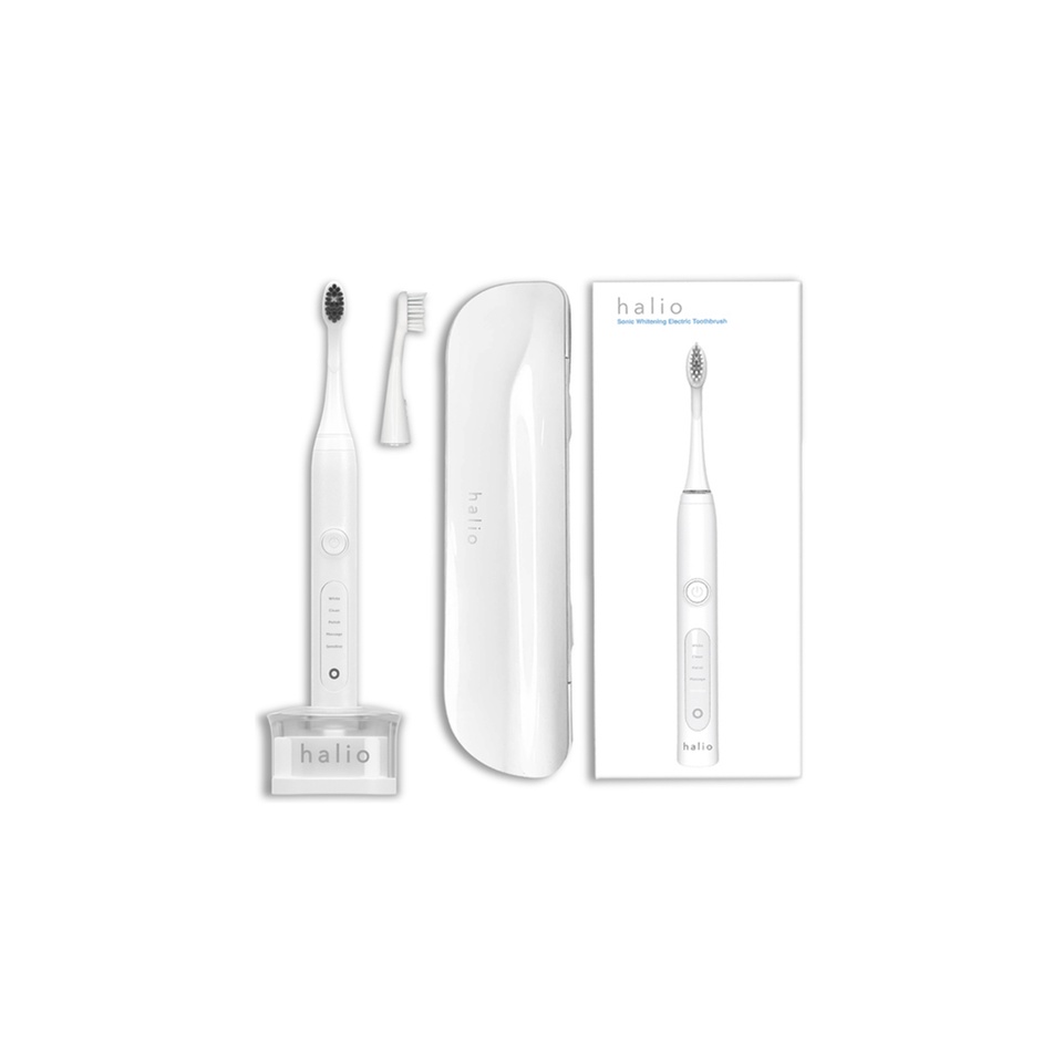 Combo Bàn Chải Điện Halio Sonic Whitening PRO (White &amp; Midnight Blue)