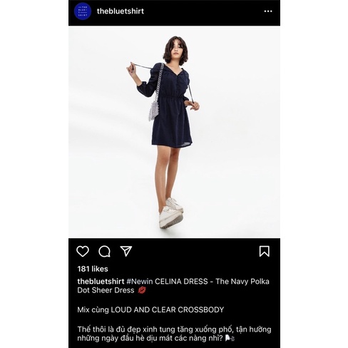 Đầm xanh đen TheblueTshirt