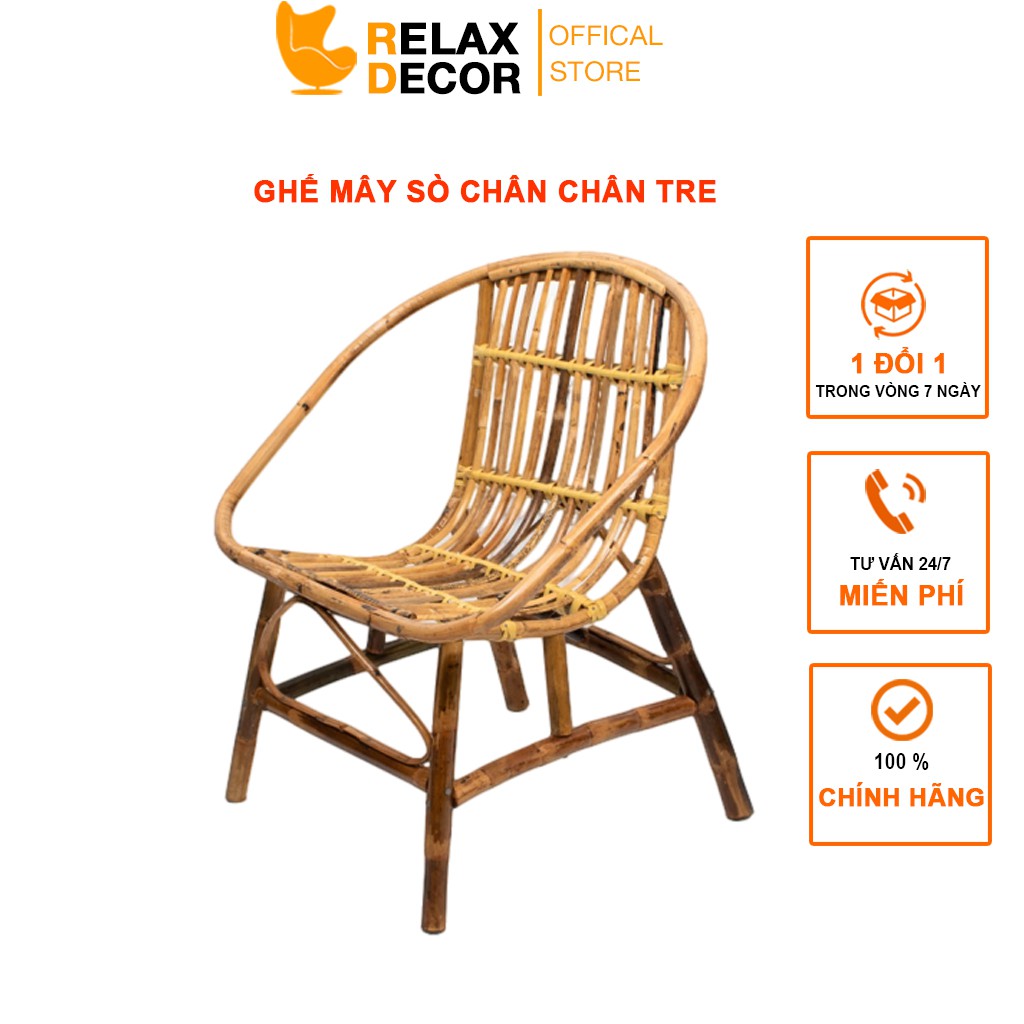 Ghế Mây Sò RelaxDecor Giá Rẻ Dùng Cho Quán Cafe Quán Cóc Ban Công