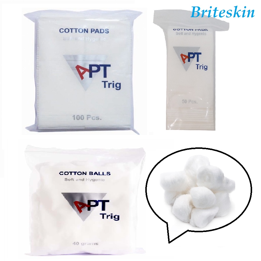 Bông Tẩy Trang APT Trig (Gói 50 miếng & Gói 100 Miếng) & Bông Viên APT 40gr