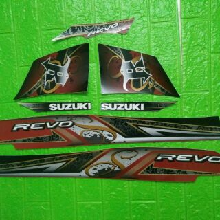 Bộ tem Suzuki Revo màu đỏ 2013