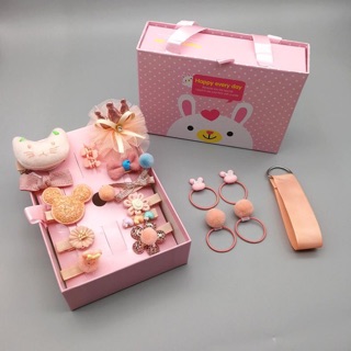 Set kẹp tóc bé gái 18 chi tiết