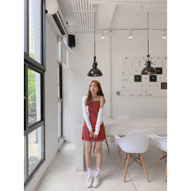 [QUÀ TẶNG DÂY BUỘC TÓC BẠN NHÉ]  Váy 2 dây buộc eo phù hợp đi chơi, đi học, du lịch - Lavender 1994 (ảnh thật / sẵn) | BigBuy360 - bigbuy360.vn