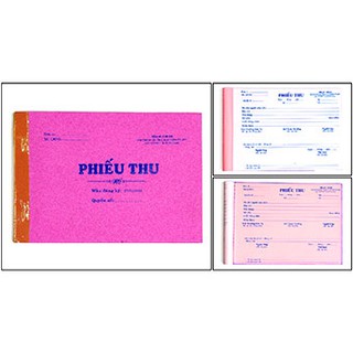 [MUA SỈ GIẢM 10%] Phiếu chi, thu (2 liên) = 40 bộ/ 1 cuốn