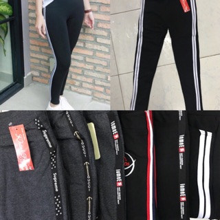 QUẦN LEGGING ĐỦ SỌC THỂ THAO ( vải loại 1)Có Size Đại