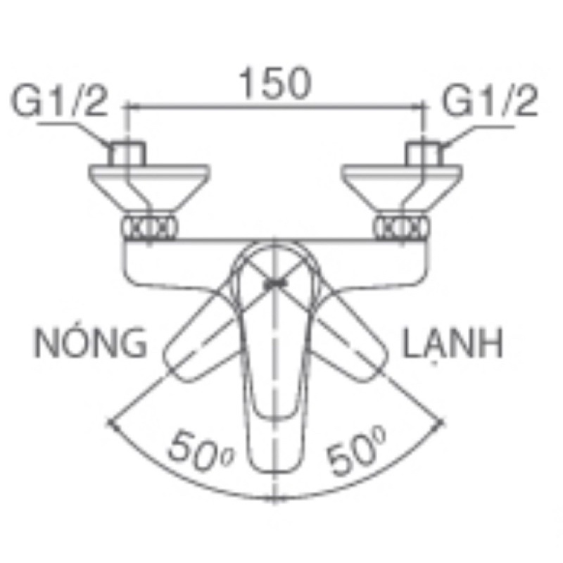 CỦ SEN TẮM NÓNG LẠNH ĐỒNG MẠ CROM - HÀNG ĐẸP