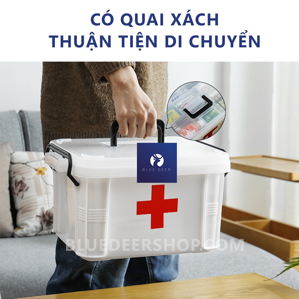 Hộp Đựng Thuốc Y Tế Gia Đình - để Xe Oto
