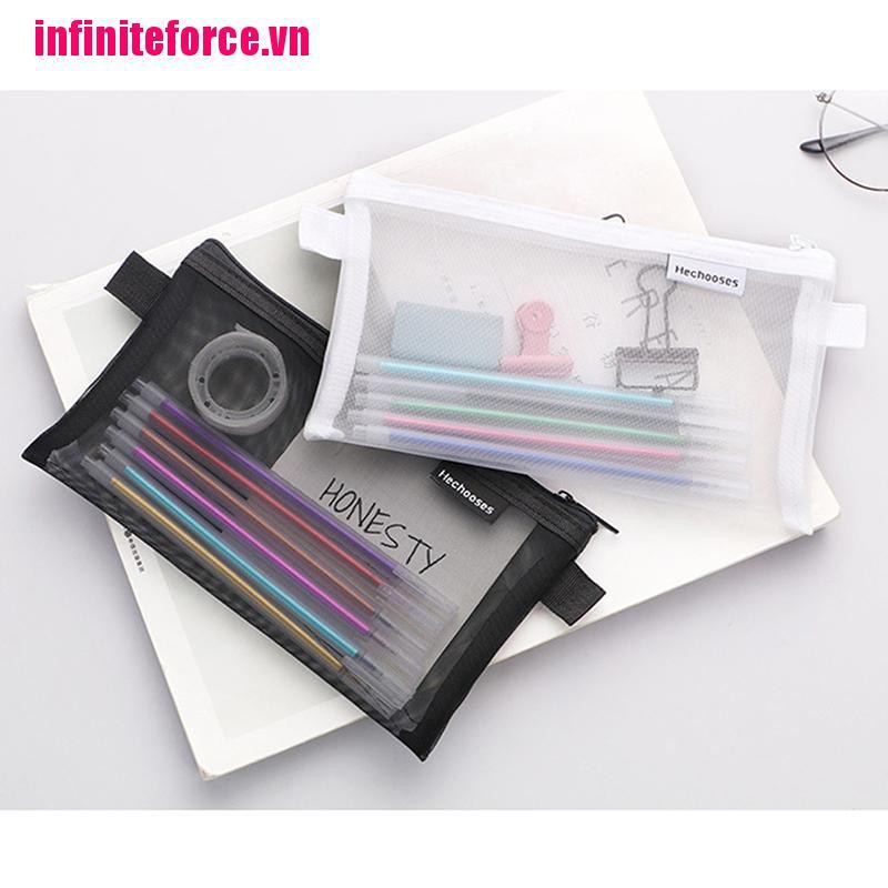 ▲Túi Đựng Bút Bằng Lưới Có Khóa Kéo Tiện Dụng | BigBuy360 - bigbuy360.vn