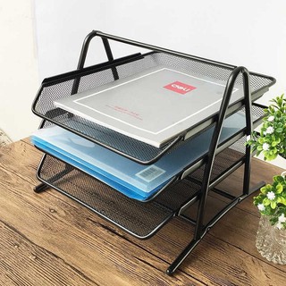 Giá để hồ sơ tài liệu đa năng 3 tầng KHUNG KIM LOẠI loại chắc chắn - Dụng cụ văn phòng tiện ích