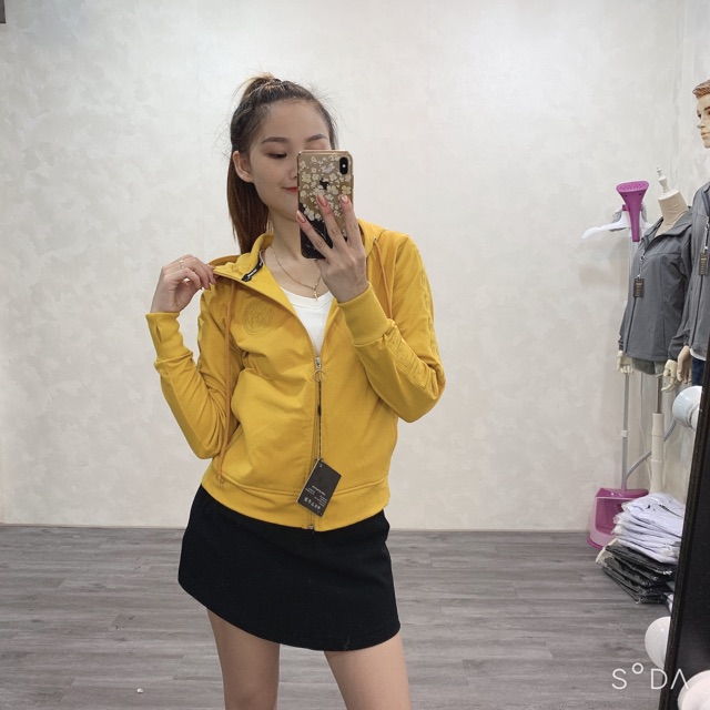 Áo khoác thêu nón rộng 6 túi ( hình thật và video )
