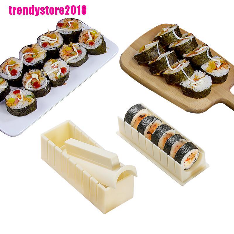 Set 3 dụng cụ làm cơm nắm sushi phong cách Nhật Bản tiện lợi