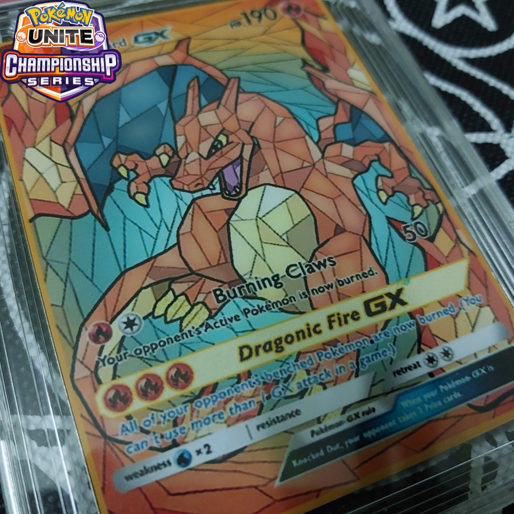 Thẻ Pokemon gương Charizard Gx rồng lửa cấp 3 Bảo Bối Thần Kỳ 1459 d17 1