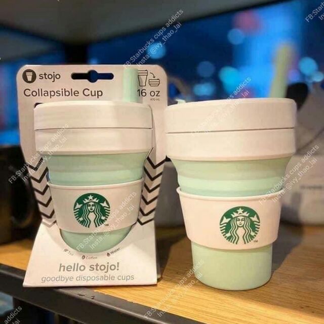 Ly Starbuck Stojo xanh mint 2020 cực hot