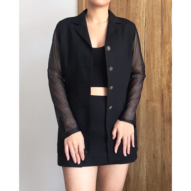 Blazer pha lưới