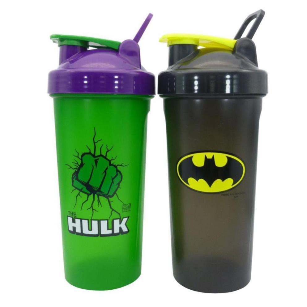 Bình Nước Tập Gym - Bình lắc Siêu Anh Hùng 700ML  Hulk, Superman, Batman, Captain