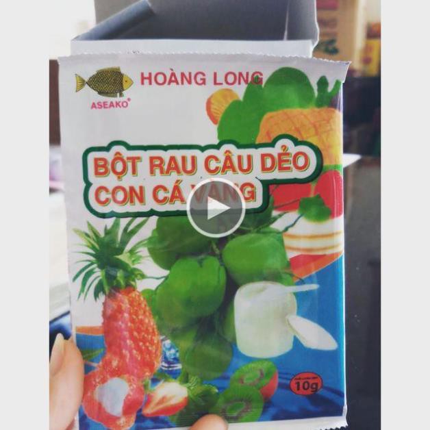 1 hộp 12 gói rau câu dẻo con cá vàng