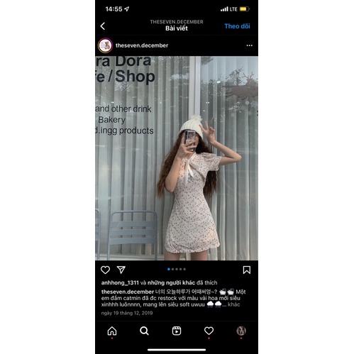 PASS ĐẦM HOA NHÍ THESEVEN.DECEMBER NEW 98%