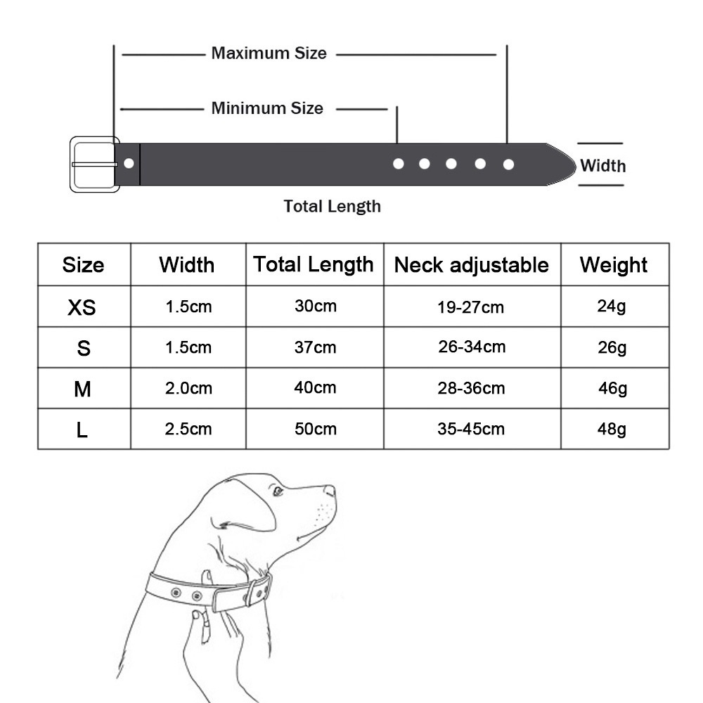 Vòng cổ cho chó bằng da Màu kẹo cho mèo Vòng cổ bằng da giá rẻ cho thú cưng Dây xích