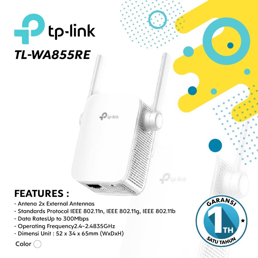 Thiết Bị Khuếch Đại Tín Hiệu Wifi Tp-Link Wa855Re 300mbps 1th Warranty | BigBuy360 - bigbuy360.vn