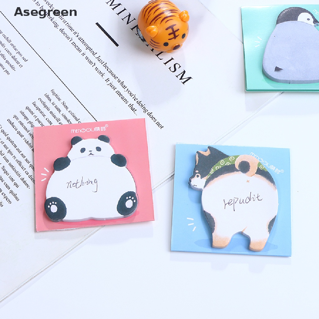 Set 30 Tờ Giấy Ghi Chú Đánh Dấu Trang Sách Hình Mông Chim Cánh Cụt Dễ Thương