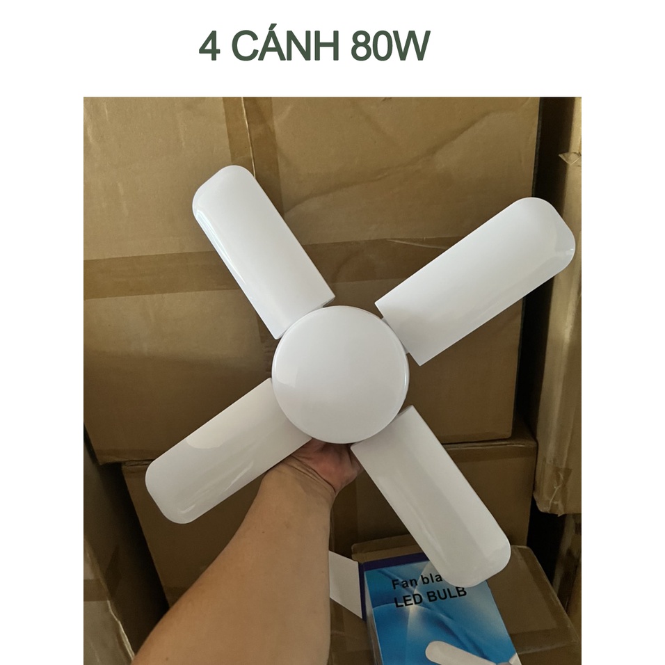 Bóng đèn led siêu sáng 4 cánh 80w – 5 cánh 120w - 5 cánh 55w loại tốt – bảo hành 1 năm đổi mới