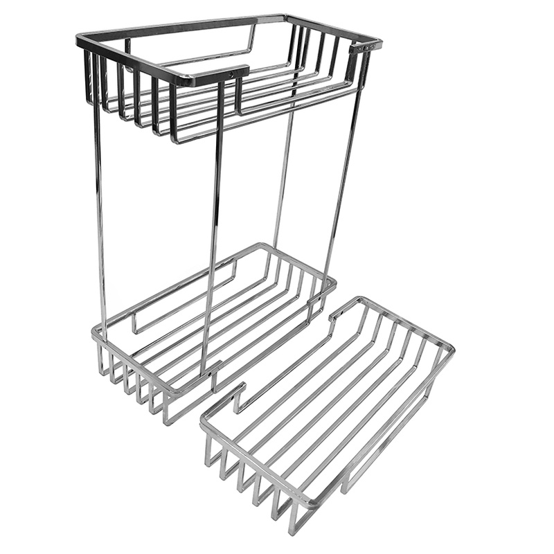 Giá Đựng Đồ Gắn Góc Tường Nhà Tắm Bằng Thép Không Gỉ 304