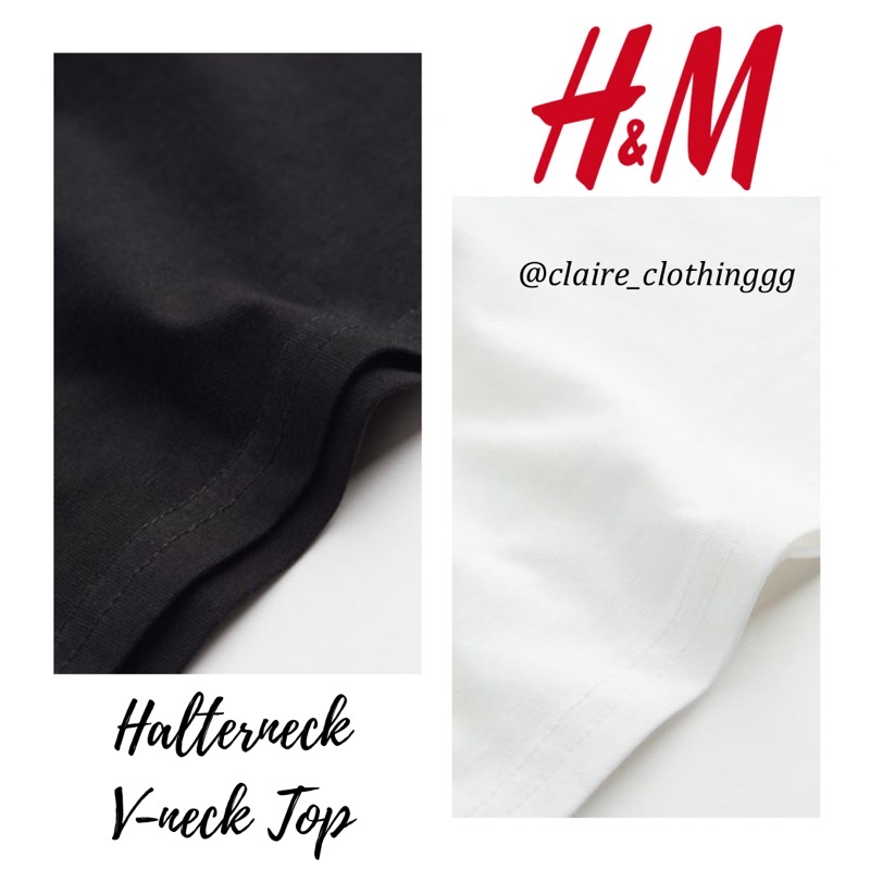 Áo H&M Dây Buộc Cổ Halterneck V-neck Top