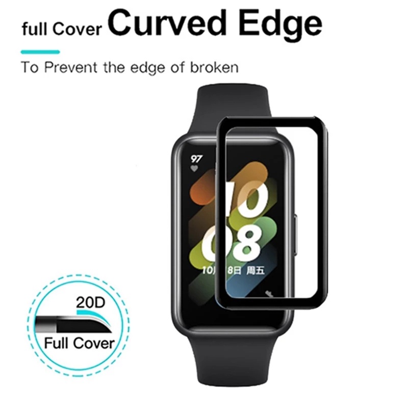 Miếng Dán Cường Lực Cong 3D Bảo Vệ Màn Hình Cho Huawei Band 7