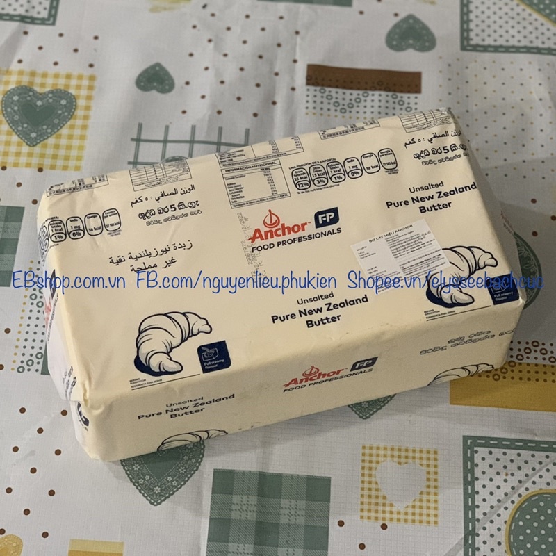 BƠ ANCHOR CẮT MIẾNG 200GR BƠ NHẠT/BƠ LẠT BƠ LÀM BÁNH