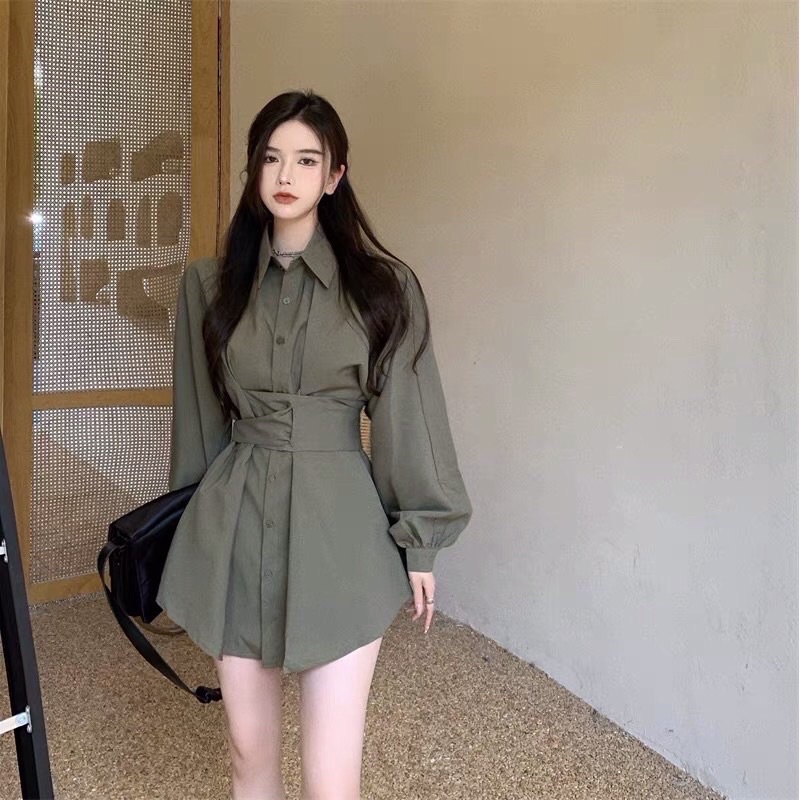 Đầm sơ mi nữ cá tính
