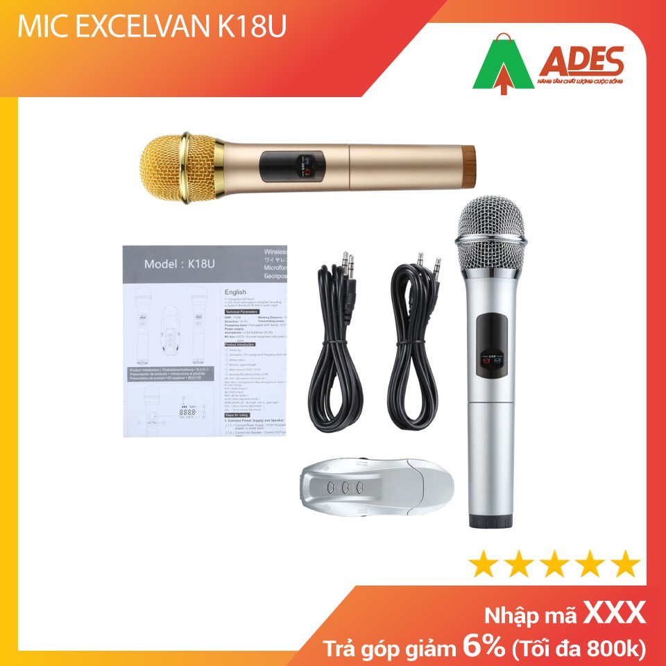 MIC EXCELVAN K18U | HÀNG CHÍNH HÃNG CHẤT LƯỢNG CAO - BẢO HÀNH