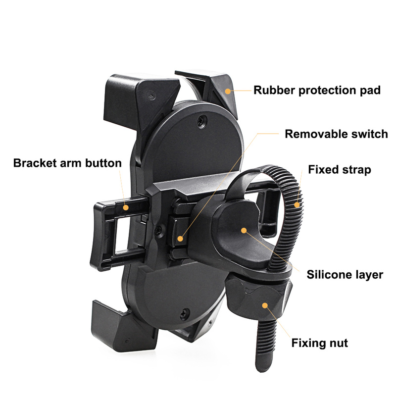 Waterproof Bicycle Phone Holder for Mountain or Road with Touch Screen/360 ° Rotating Bracket for All Smartphone