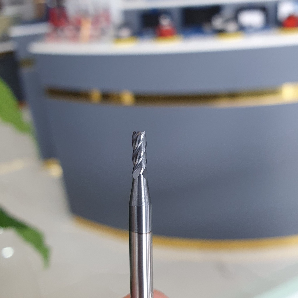 Dao phay ngón 2F, 4F 45HRC, lớp phủ nano đen