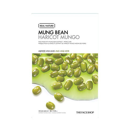 [Mã FMCGMALL -8% đơn 250K] Bộ 14 Mặt Nạ Real Nature TheFaceShop Mix (Pomegranate, Olive, Mung Bean, Kelp) 20g x 14 Miếng