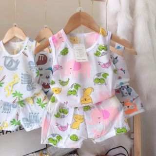 Bộ cotton giấy sát nách cho bé