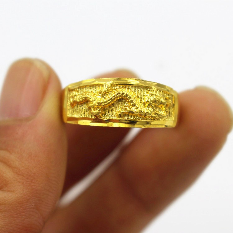 Suxinjewelry/Nhẫn Cặp đôi rồng phượng vàng 24K thời trang nam nữ