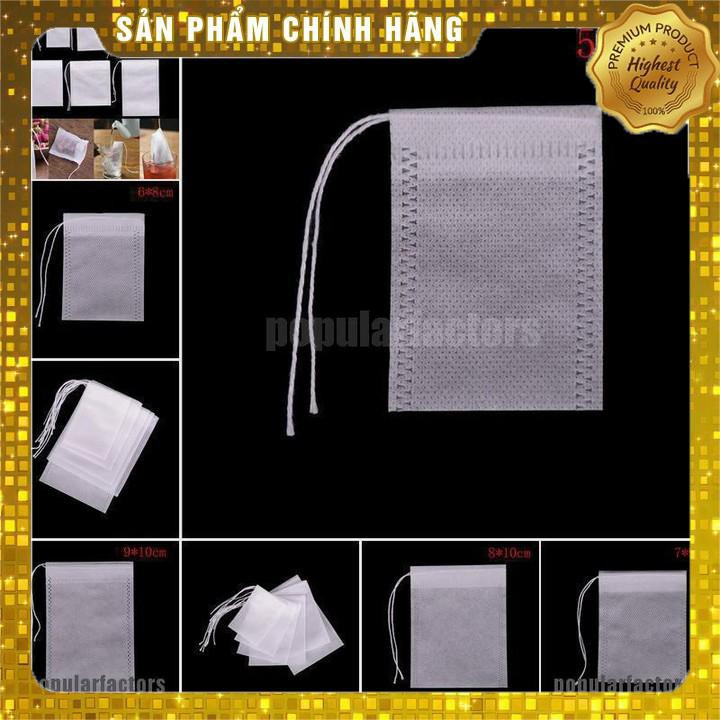 ( Sỉ) Combo 100 túi lọc trà, thảo dược dây rút chất liệu không dệt- nhiều kích thước- Phukientuiloc | BigBuy360 - bigbuy360.vn