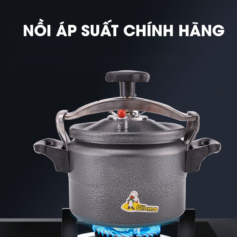 NỒI ÁP SUẤT ĐA NĂNG SIKMA - Nồi áp suất an toàn, dễ sử dụng, giá cả siêu tốt - Dùng cho bếp gas bếp hồng ngoại