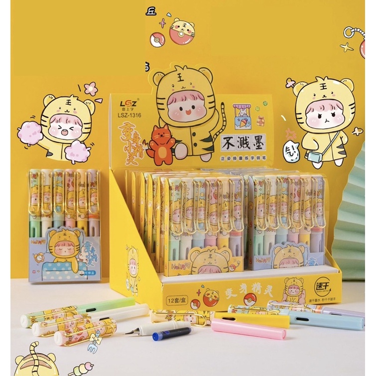 Bút mực ,bút máy học sinh vỏ hoạt hình