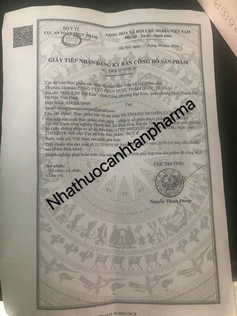 Viên uống Silymarin B complex Extra hộp 100 viên