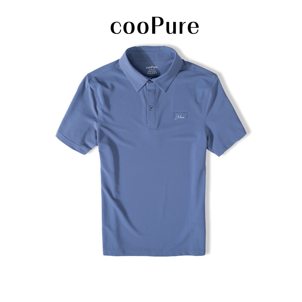 Áo thun polo nam cooPure vải Rayon màu đen thiết kế trẻ trung NO.1235 (5 màu)