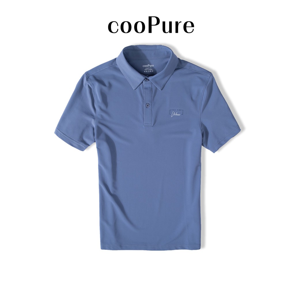 Áo thun polo nam cooPure vải Rayon màu xanh ghi, thiết kế trẻ trung NO.1235 (5 màu)