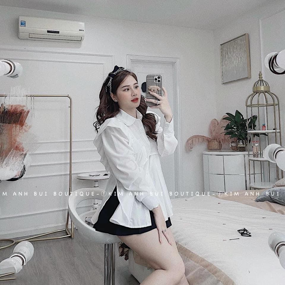 Sơ Mi Đũi Cổ Bèo Túi Ngực