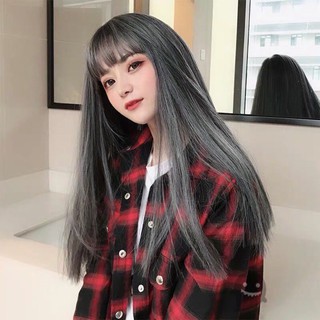 Tóc giả kẹp nửa đầu 5 phím dài 60cm loại thẳng full màu